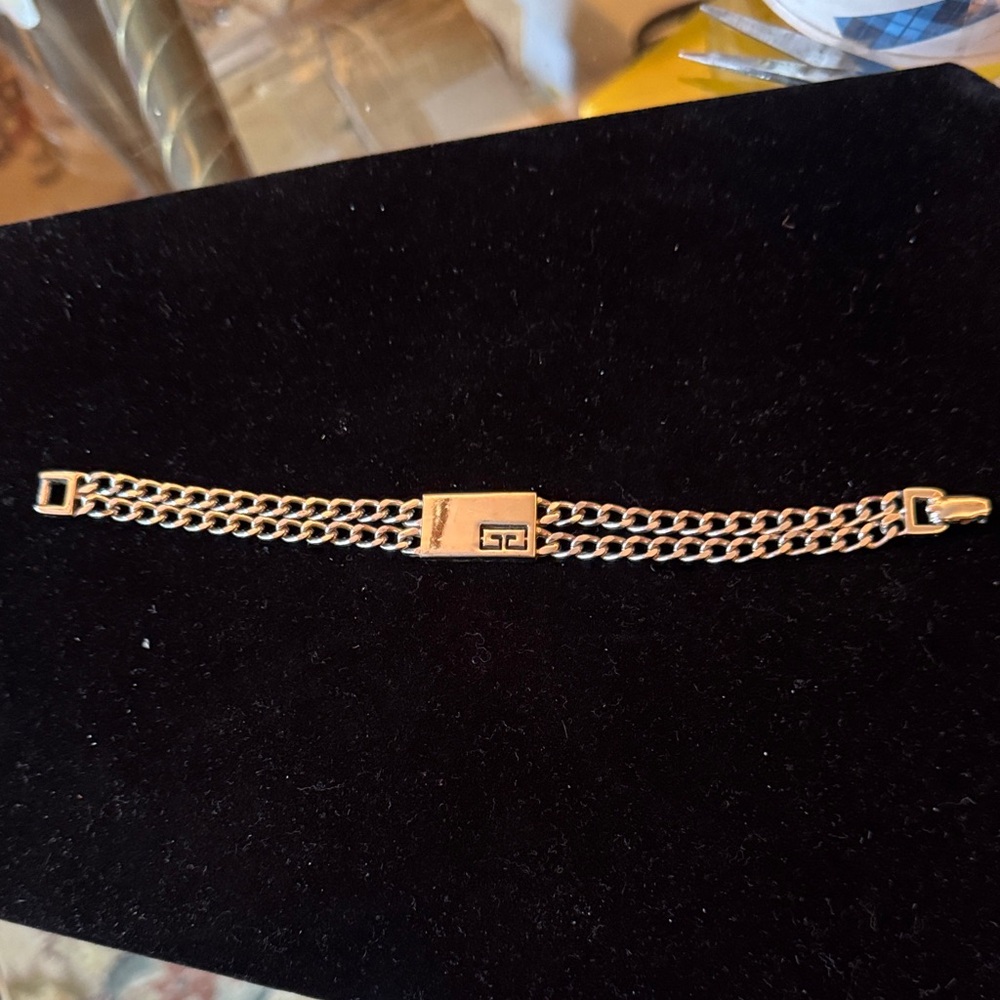 Givenchy Bracelet with Center Plaque signed in back